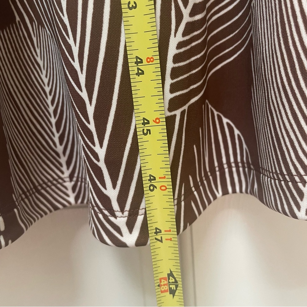 NWT Talbots women’s MP Jersey Shirtdress - Linear Palms print - Picture 11 of 12
